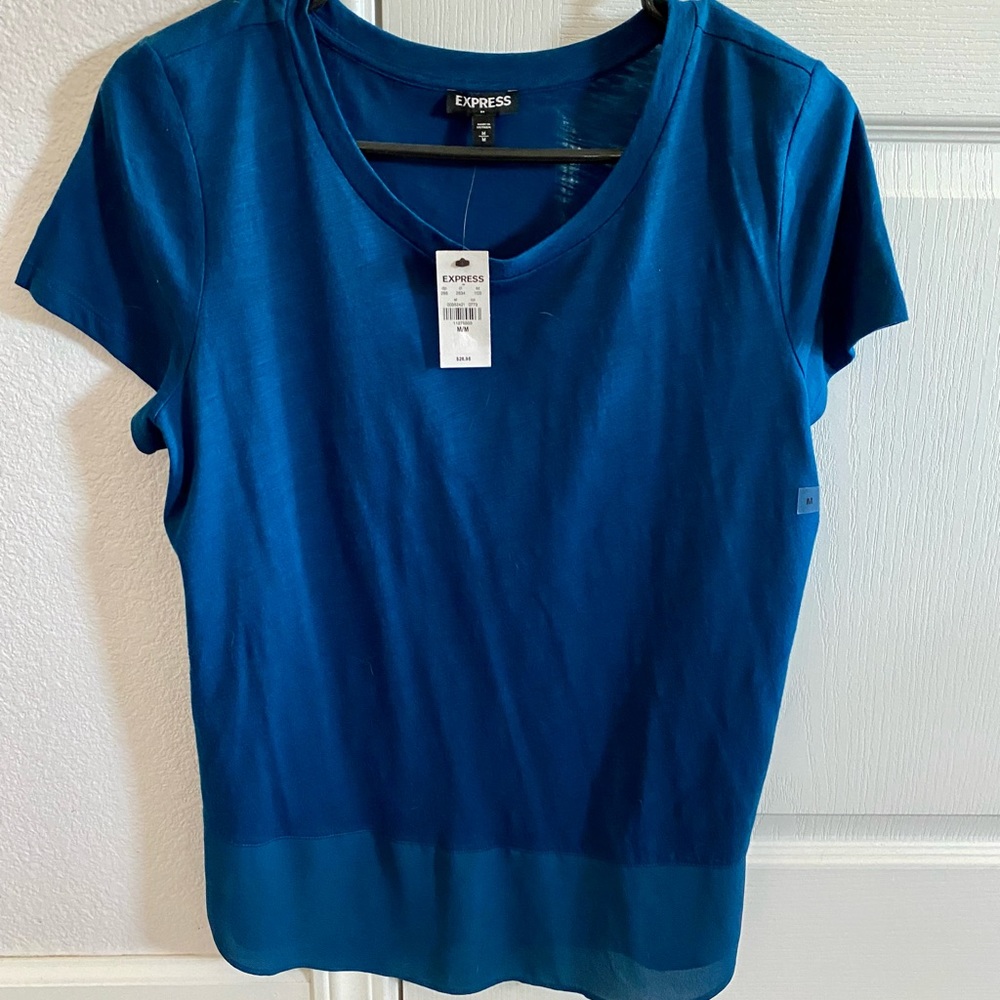NWT Express Cornflower Blue Top